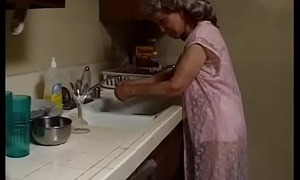 Indecent granny with grey-hair sucks withdraw the starless plumber
